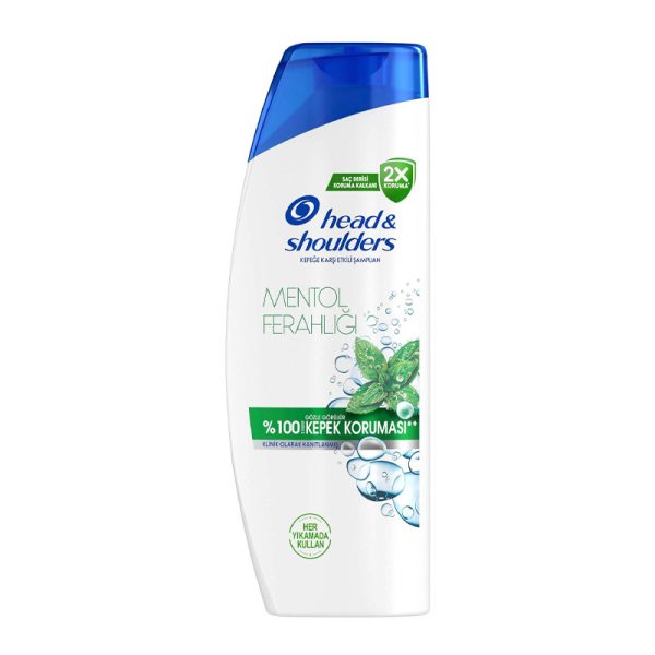 شامپو ضد شوره و خنک کننده پوست سر 2 در 1 مدل Mentol Ferahligi حجم 350 میل هداندشولدرز head and shoulders