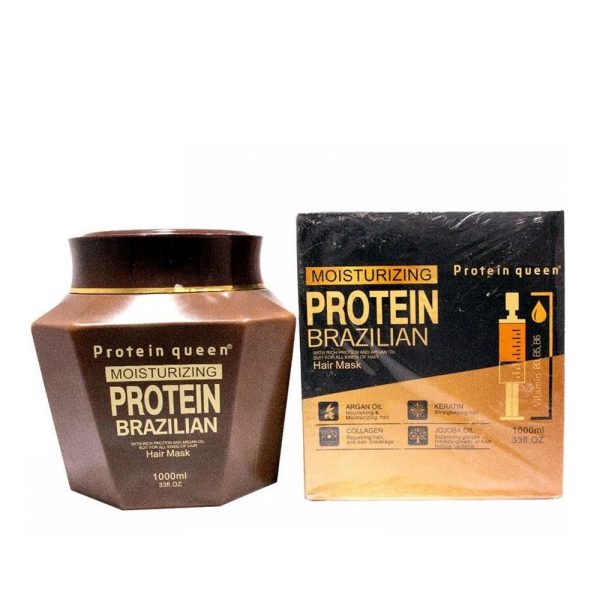 ماسک مو کراتینه کراتین کویین بدون سولفات PROTEIN BRAZILIANحجم 1000 میل