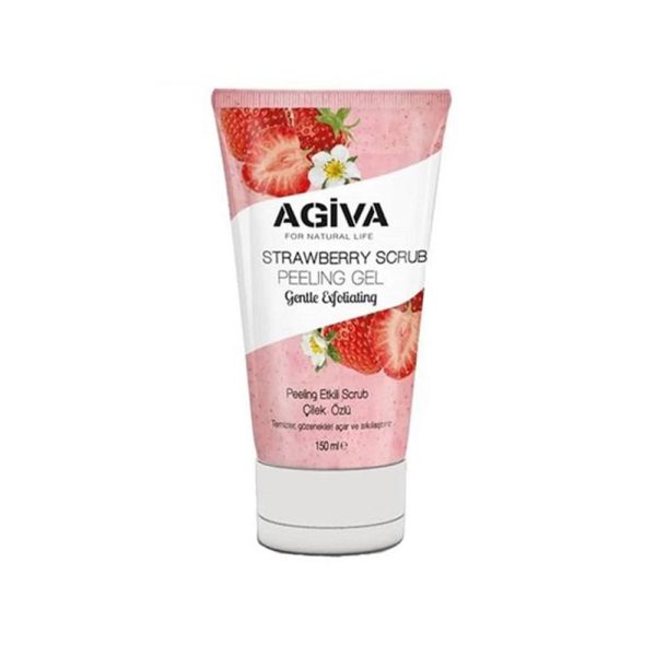 ژل اسکراب لایه بردار صورت آگیواAgiva مدل Strawberry حجم 150 میلی لیتر