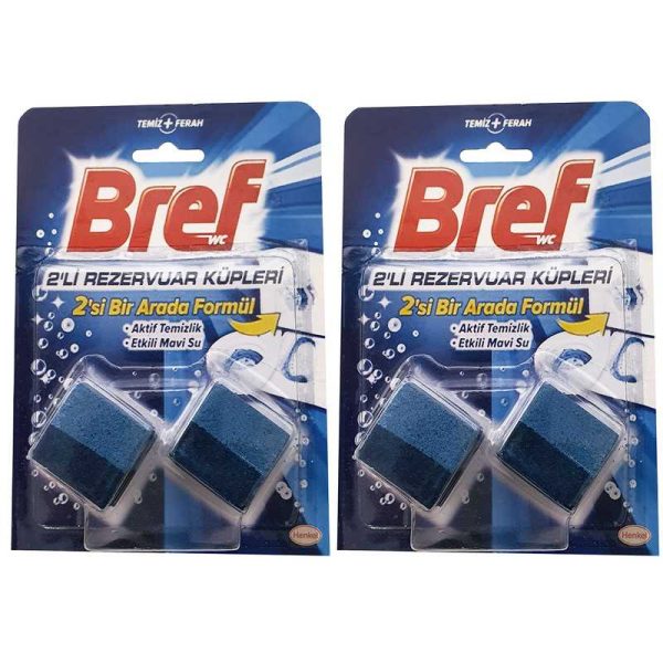 قرص خوشبو کننده توالت فرنگیBref برف  مجموعه 2 عددی
