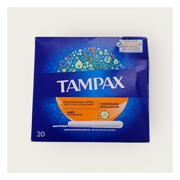 تامپون تامپکس سوپر پلاس Tampax Super Plus جذب 4 قطره 20 عدد