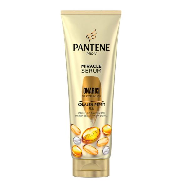 کرم مراقبت از مو پنتن PANTENE MIRACLE SERUM اورجینال مدل میراکل ترمیم کننده و محافظ حجم 200 میلی لیتر