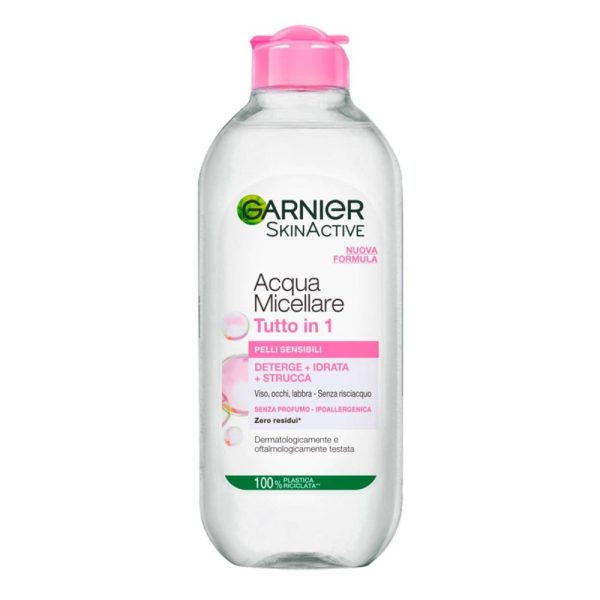 میسلار گارنیر صورتی برای پوست خشک و حساس 400 میل Garnier Micellar