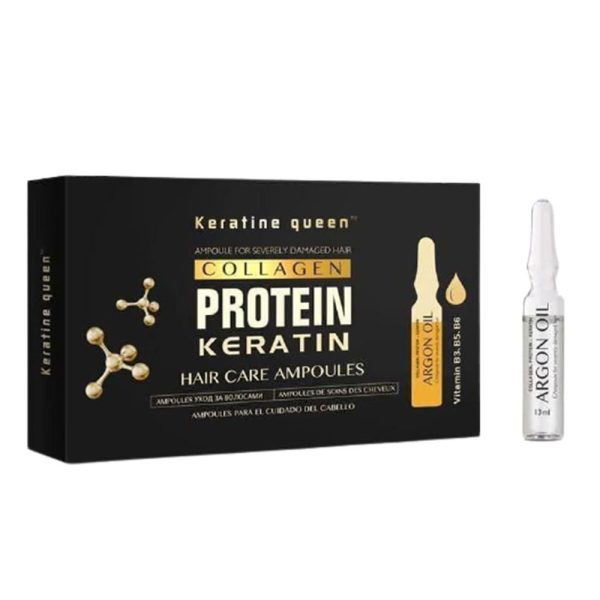 ویال مو کراتین کویین پک ۱۰ عددی Keratine queen PROTEIN KERATIN