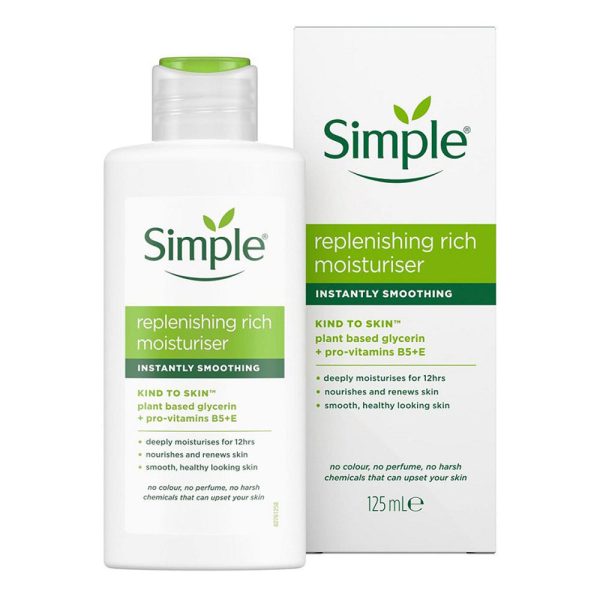 کرم آبرسان سیمپل Simple مدلrich ریچ 125ml