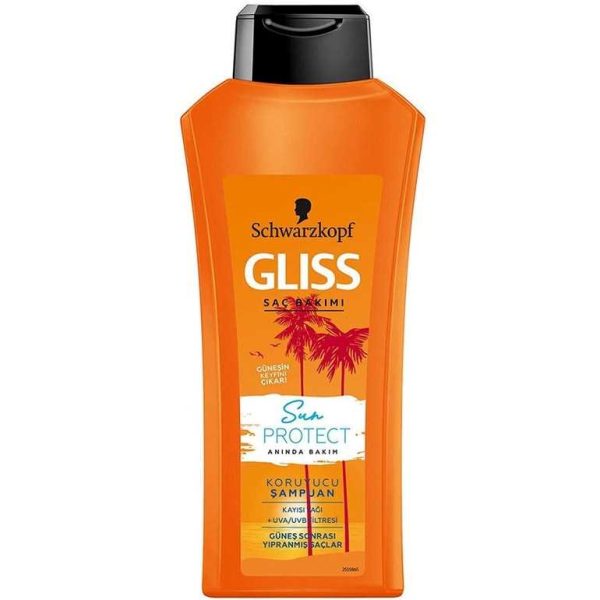 شامپو گلیس GLISS SAC BAKIMI KORUYUCU SAMPUAN محافظت از آسیب آفتاب و کلر و نمک آب525ml